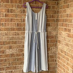 Cloth & Stone linen blend cropped jumpsuit